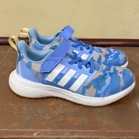 adidas Other - Adidas FORTARUN 2.0 CLOUDFOAM EL LITTLE KID 'BLUE FUSION CAMO'